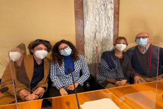 Il gruppo Consiliare di Lbc (Gianmarco Proietti, Valeria Campagna, Floriana Coletta, Emilio Ranieri)
